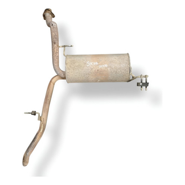 Escapamento Silencioso Traseiro Siena 2004 2005 2006 Detalhe