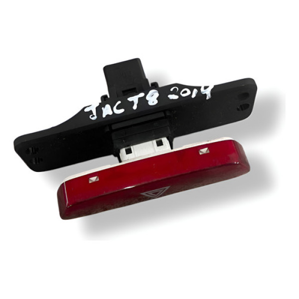 Botao Interruptor Pisca Alerta Jac  T8 2013 2014 2015 Prateado