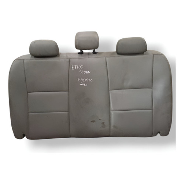 Encosto Banco Traseiro Toyota Etios Sedan 2017 2018 (couro) Cinza