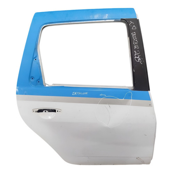 Porta Traseira Direita Renault Duster 2.0 2014 2015 Detalhe Branco Direita Traseira