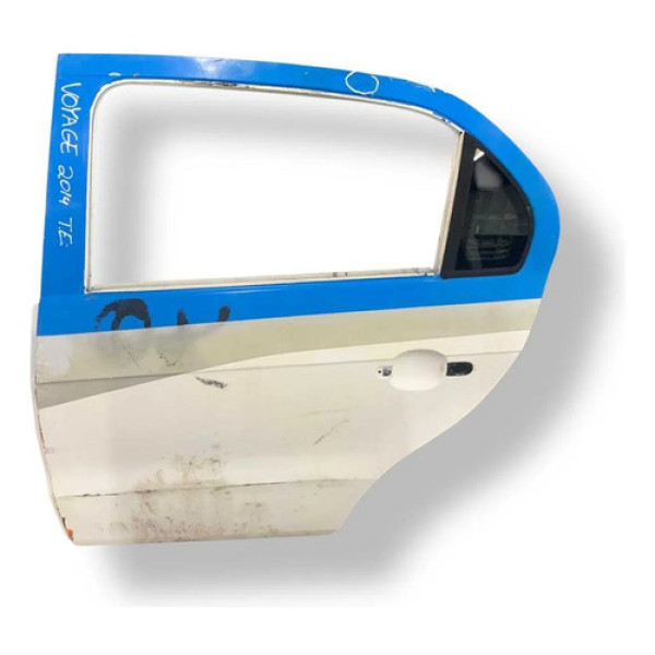 Porta Traseira Esquerda Vw Voyage 2014 2015 2016 Detalhe Traseira Esquerda Branco