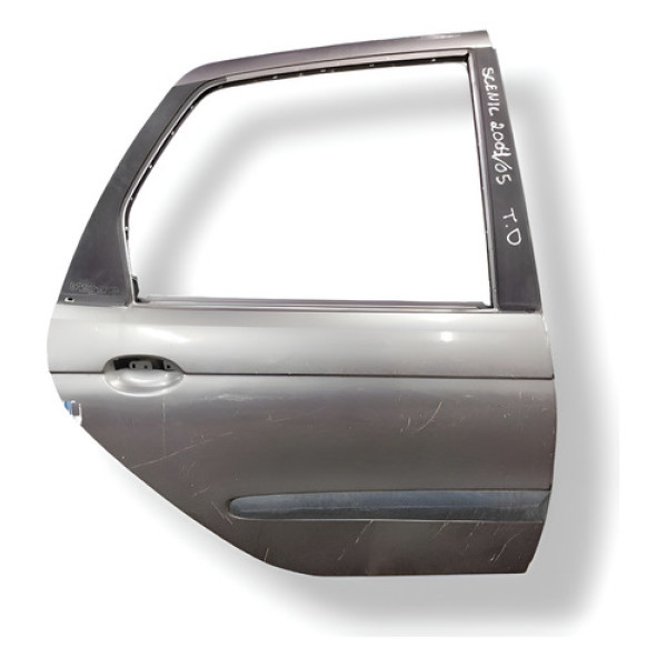 Porta Traseira Direita Renault Scenic 2004 2005 2006 2007 Traseira Direita Cinza