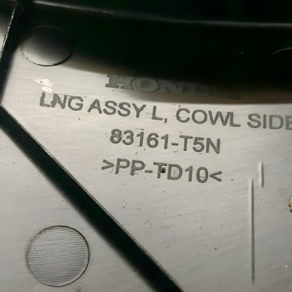 Acabamento Soleira Diant Esquerda Honda Fit 2015 83161t5n Preto