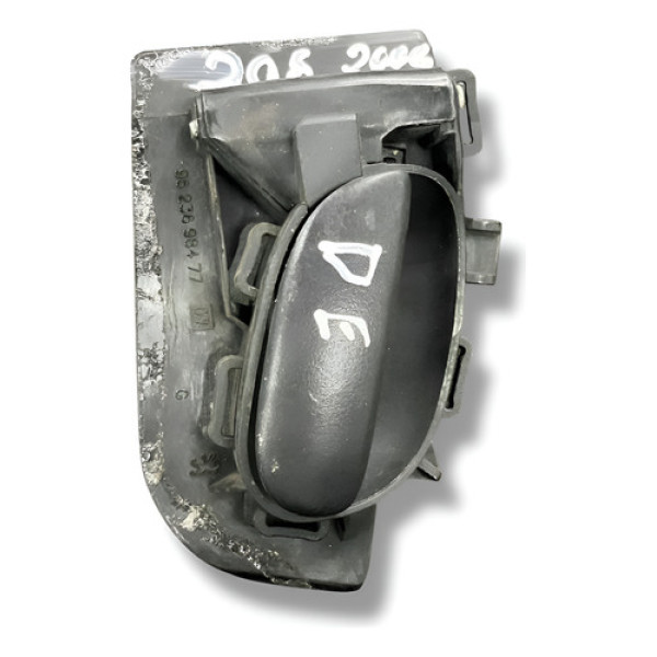Maçaneta Interna Diant Esquerda Peugeot 206 2005 9623698477 Prateado Dianteira