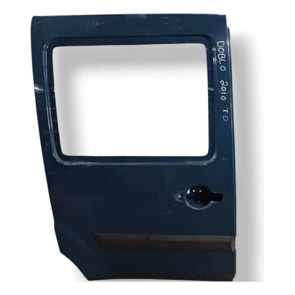 Porta Traseira Direita Correr Fiat Doblo 2003 2004 A 2015 Traseira Direita Azul