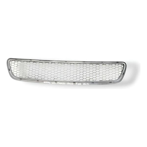 Grade Inferior Central Parachoque Palio Fire 2010 51703148 Prateado Brilhante