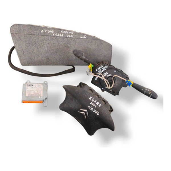 Kit Air Bag Citroen Xsara 2001 2002 2003 2004 2005 Detalhe Preto