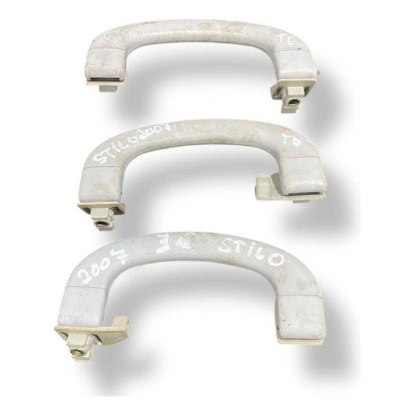 Kit 3 Alça Puxador Teto Fiat Stilo 1.8 - 2004 2005 2006 2007 Amarelo