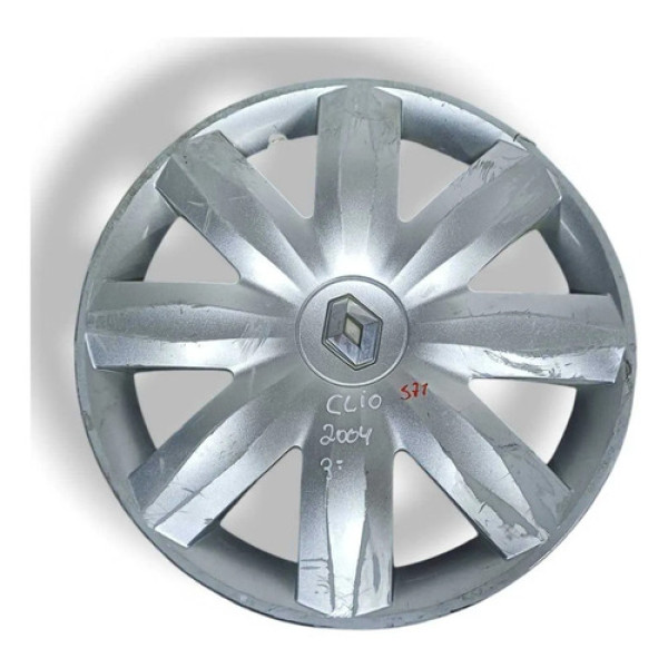 Calota Roda Aro 14 Renault Clio 1.0 2004/2007 =3 8200453176 Prateado
