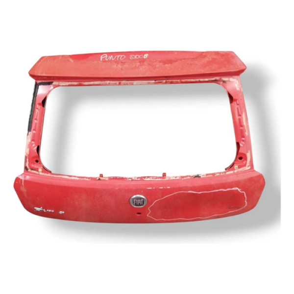 Tampa Traseira Porta Malas Fiat Punto 1.8 2008 2009 Detalhe Vermelho
