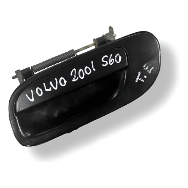 Maçaneta Externa Traseira Esquerda Volvo S60 2001 2002 - Preta - Traseira