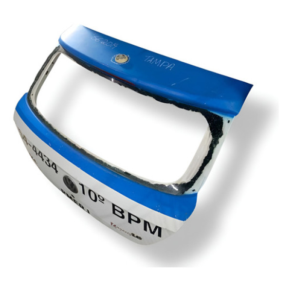 Tampa Traseira Sem Fechadura Porta Malas Gol G6 2013 Detalhe Azul
