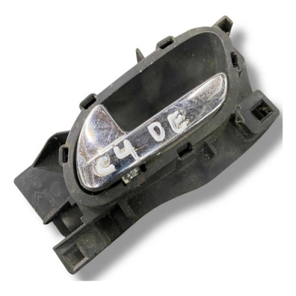 Maçaneta Interna Dianteira Esq Citroen C4 2011 23g100187387 Prateado Dianteira