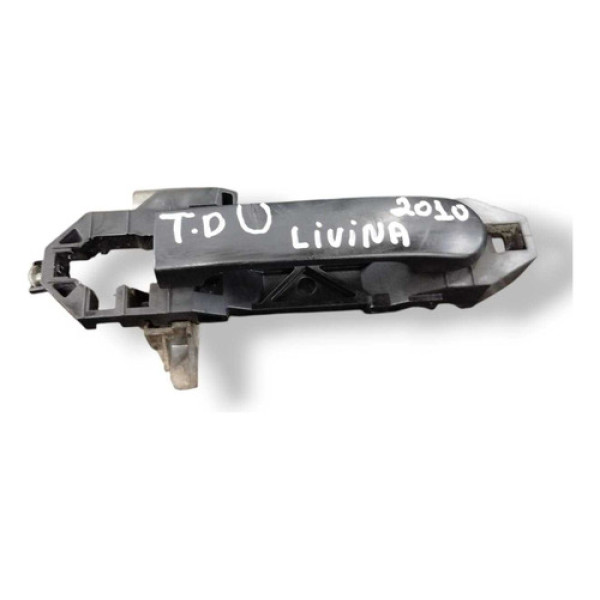 Maçaneta Externa Traseira Direita C/detalhe Livina 2010 Preto Traseira