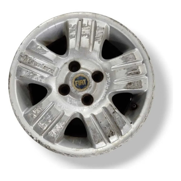 Roda Avulsa Aro 15 Fiat Palio Weekend 2008 2009 Com Detalhe Prateado