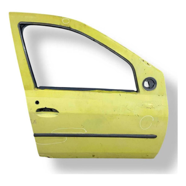 Porta Dianteira Direita Renault Logan 2008 2009 2010 Detalhe Dianteira Direita Amarelo