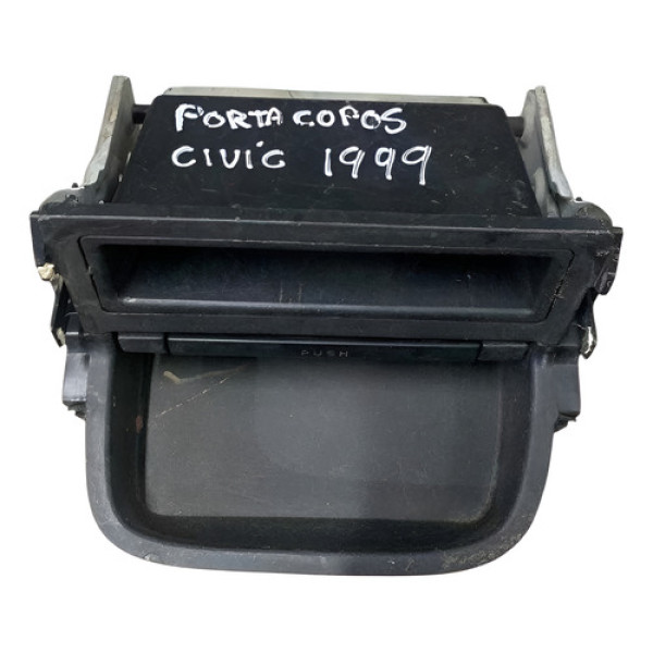 Porta Copos Honda Civic 1998/1999/2000/2001/2002/2003/2004 Preto