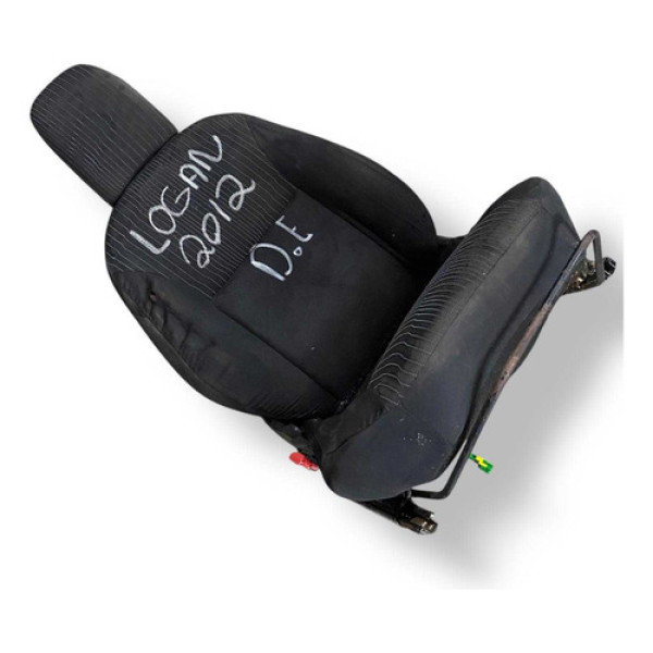 Banco Dianteiro Esquerdo Renault Logan 2014 A 2019  Detalhe Preto