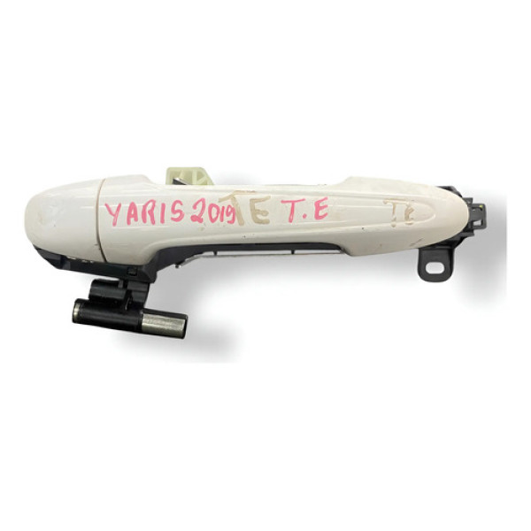 Maçaneta Externa Traseira Esquerda Toyota Yaris 2019 Branco Traseira