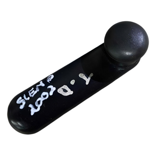 Manivela De Vidro Traseira Esquerda Siena 1.0 2002 2003 2004 Preto