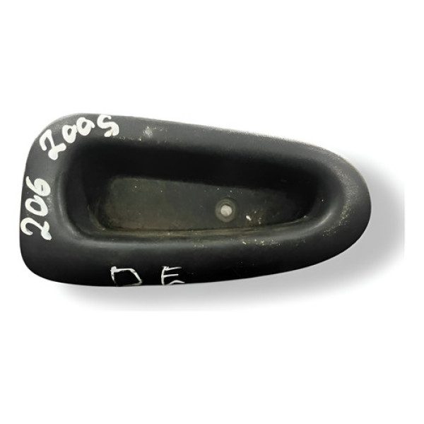 Puxador Porta Dianteira Esquerda Peugeot 206 2005 9629326077 Preto Dianteira