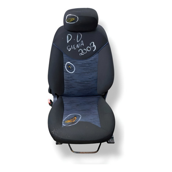 Banco Dianteiro Direito Fiat Siena 2002 2003  04 Detalhe - Preto