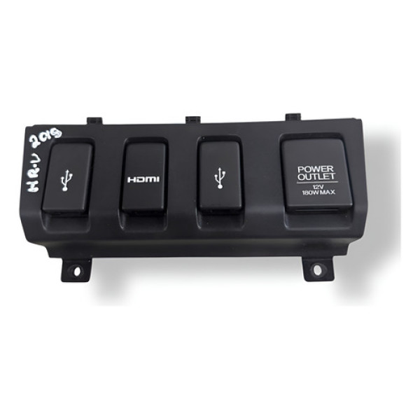  Entrada Auxiliar Usb Acendedor Honda Hr-v 1.8 2015 83412t7t Preto
