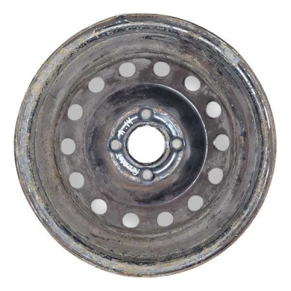 Roda Ferro Avulsa Aro 14 Peugeot 206 2005 2006 2007 Preto
