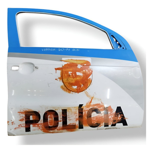Porta Dianteira Direita Volkswagen Voyage 1.6 2014 Detalhes Dianteira Direita Branco