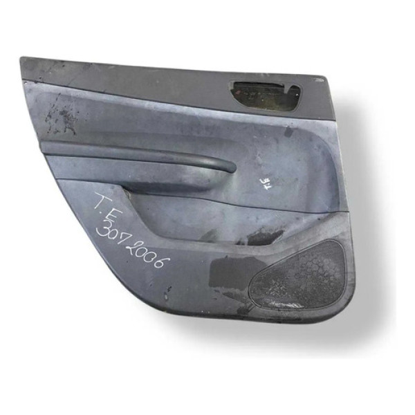 Forro Porta Traseira Esquerda Peugeot 307 2006 - 9634995877 Preto