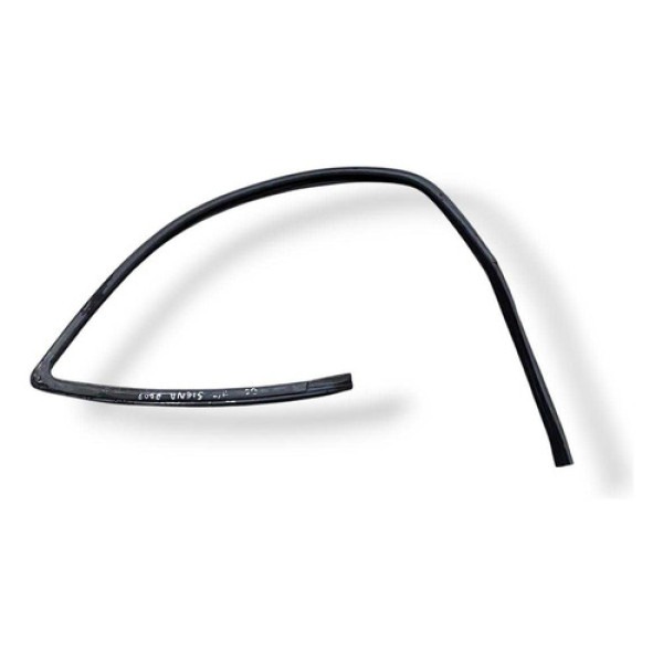 Borracha Canaleta Dianteira Esquerda  Fiat Siena 2001 A 2004 Preto