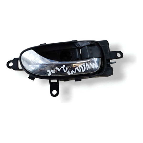 Maçaneta Interna Traseira Direita Nissan Murano 3.5 V6  2008 Prateado Traseira