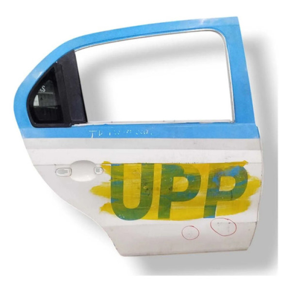 Porta Traseira Direita Volkswagen Voyage 2014 2015 Detalhe Traseira Esquerda Branco