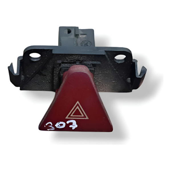 Botao Pisca Alerta Peugeot 307 2005/2006/2007/2008/2009/2010 Preto