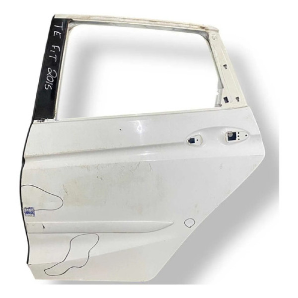 Porta Traseira Esquerda Honda Fit 2015 2016 A 2018 Detalhe Traseira Esquerda Branco