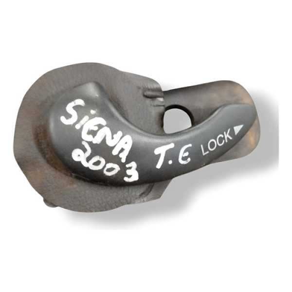 Maçaneta Interna Traseira Esquerda Fiat Siena 2002 2003 2004 Preto Traseira