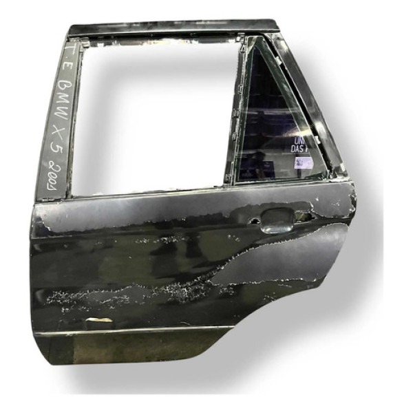 Porta Traseira Esquerda Bmw X5 3.0 2001 2002 A 2004 Detalhe Traseira Esquerda Cinza