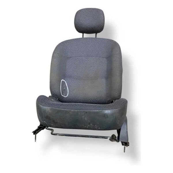 Banco Dianteiro Esquerdo   Renault Clio Sedan 2007 Detalhe Cinza