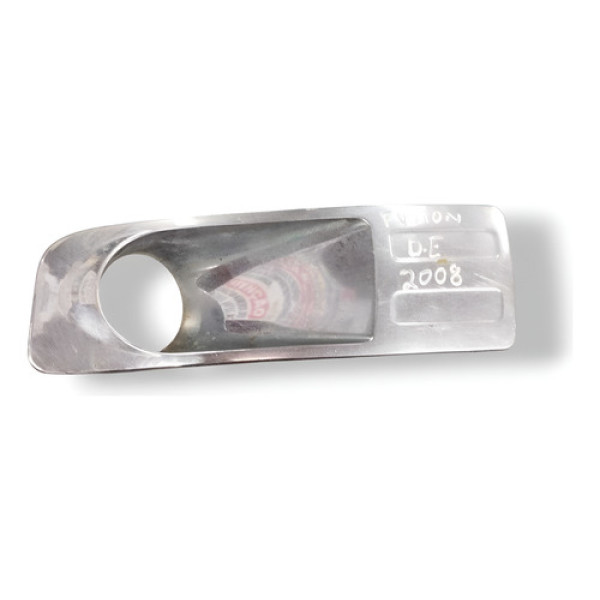 Moldura Grade Farol Milha Esquerdo C/detalhe Fusion 2008 Prateado Esquerdo