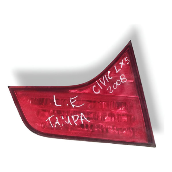 Lanterna Tampa Traseira Esquerda Honda  Civic Lxs 2008 Direito/passageiro Verde-escuro