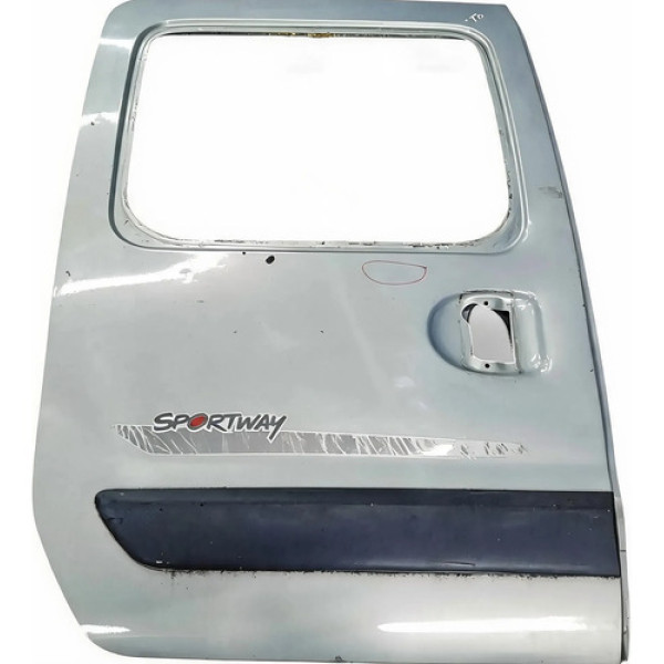 Porta Lateral Deslizante Traseira Direita Kangoo 2008 2009 Traseira Direita Prateado