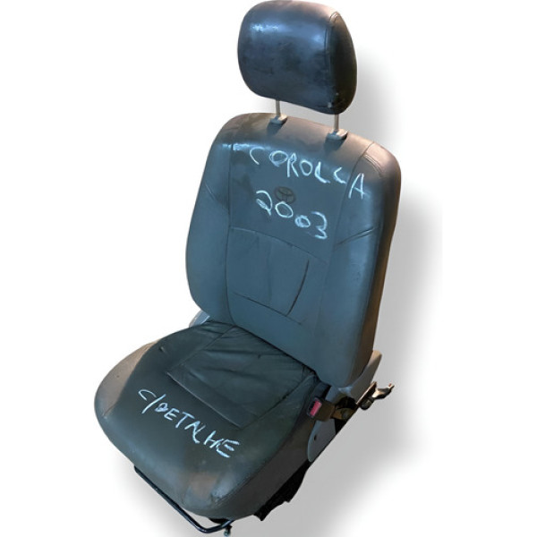 Banco Dianteiro Direito Com Detalhe Toyota Corolla 2003 2004 Preto