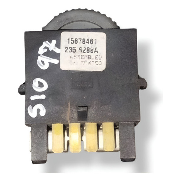 Botão Interruptor Reostato Luz Chevrolet S10 1997 15678461 1