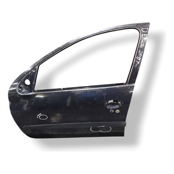 Porta Dianteira Esquerda Peugeot 206 1.6 2007 (com Detalhe) Dianteira Esquerdo Preto