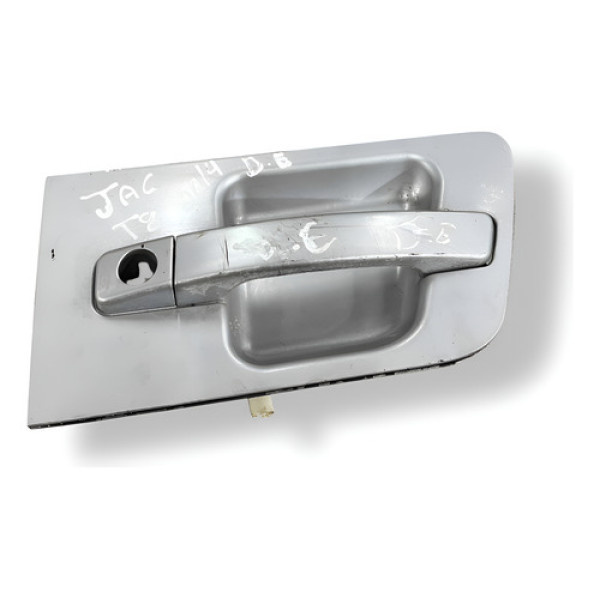 Maçsaneta Externa Dianteira Esquerda Jac T8 2014 82650v7010 Preto Dianteira