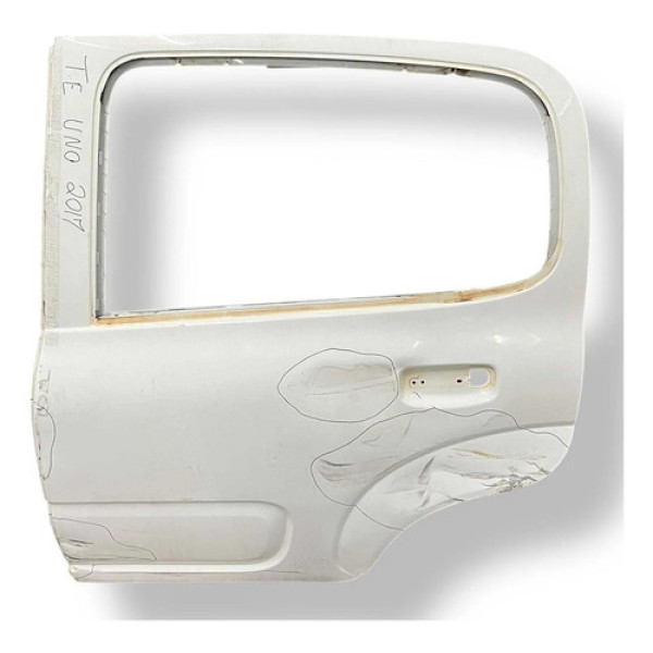 Porta Traseira Esquerda Fiat Uno Drive 1.0 - 2017 2018 2019 Traseira Esquerda Branco