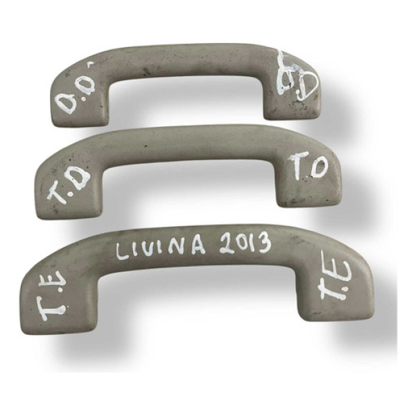 Kit 3 Alça Teto Nissan Livina 2013 2014 2015 2016 2017 2018 Preto