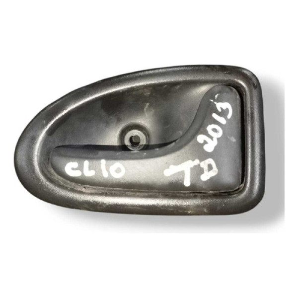 Maçaneta Interna Traseira Direita Clio 2011 2012 7700423888 Preto Traseira