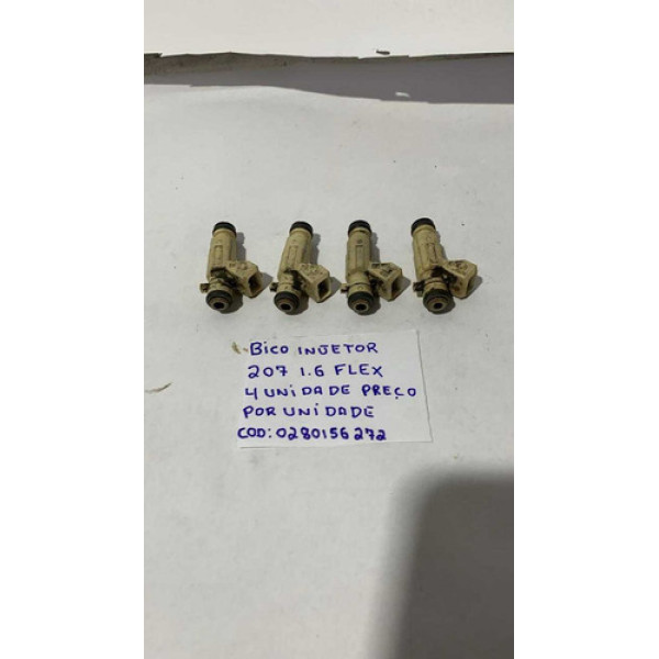 Bico Injetor Peugeot 207 1.6 Flex 2010  0280156272 (unidade)