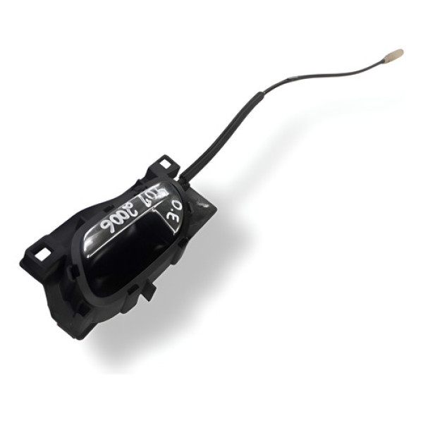 Maçaneta Interna Dianteira Esquerda Peugeot 407 Sw 2006 2007 Prateado Dianteira